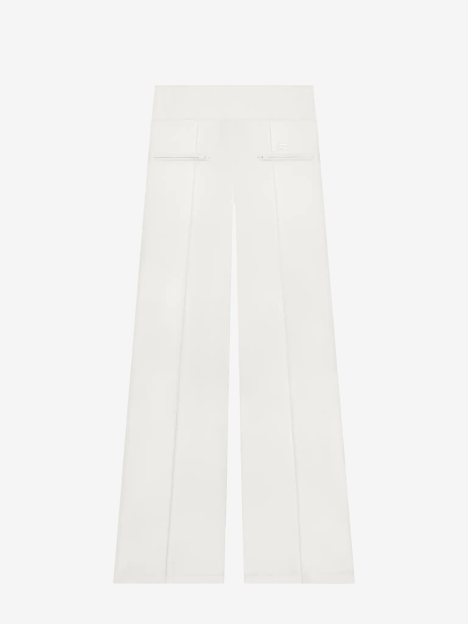 White pants on a light beige background