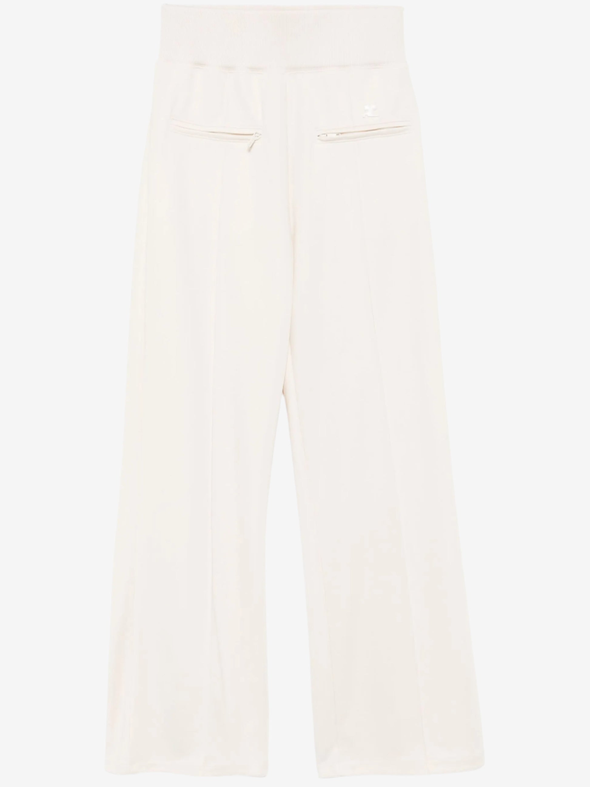 White pants on a white background
