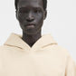 Beige hoodie on a light gray background