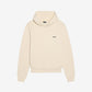 Beige hoodie on a light gray background