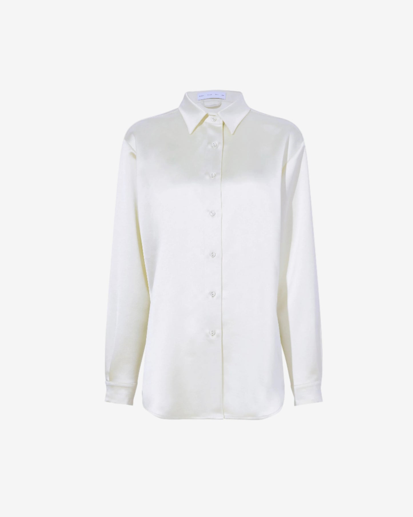 White shirt with yellow accents on a white background