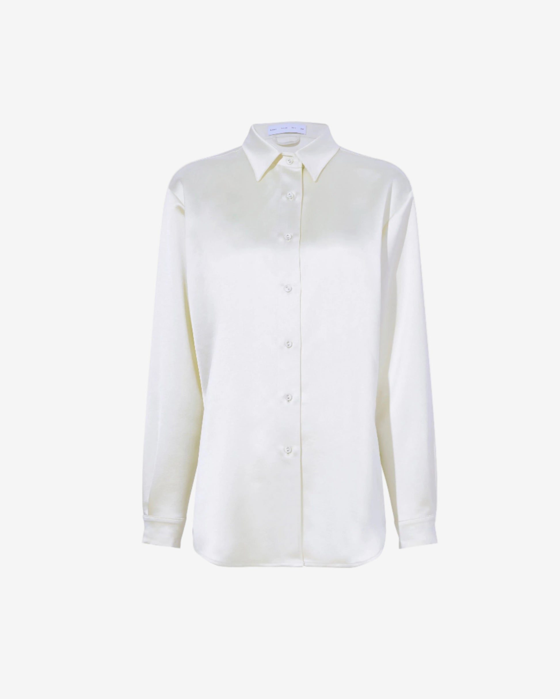 White shirt with yellow accents on a white background
