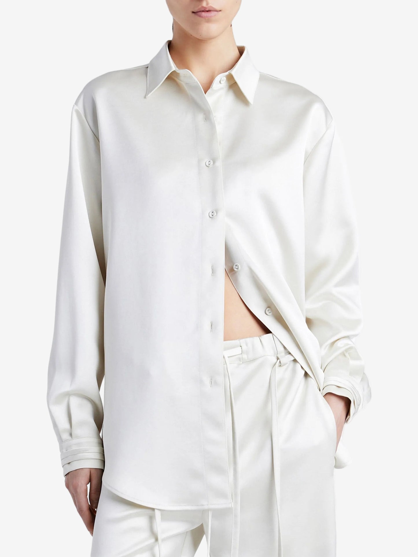 Raven Shirt in Satin