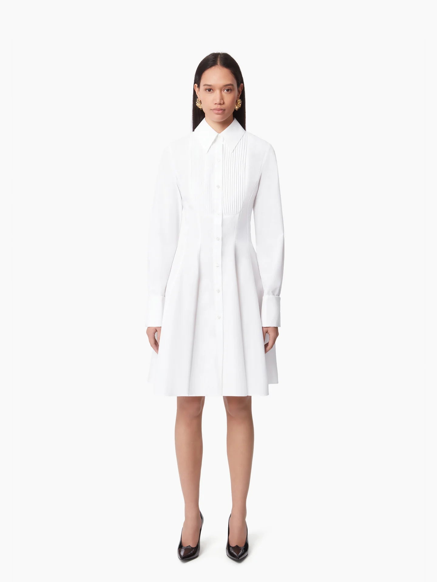 Shirt Dress In Cotton Poplin