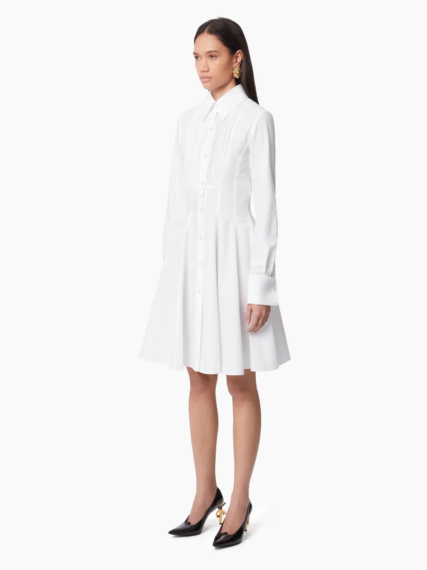 Shirt Dress In Cotton Poplin