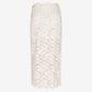 Fitted midi skirt in lace