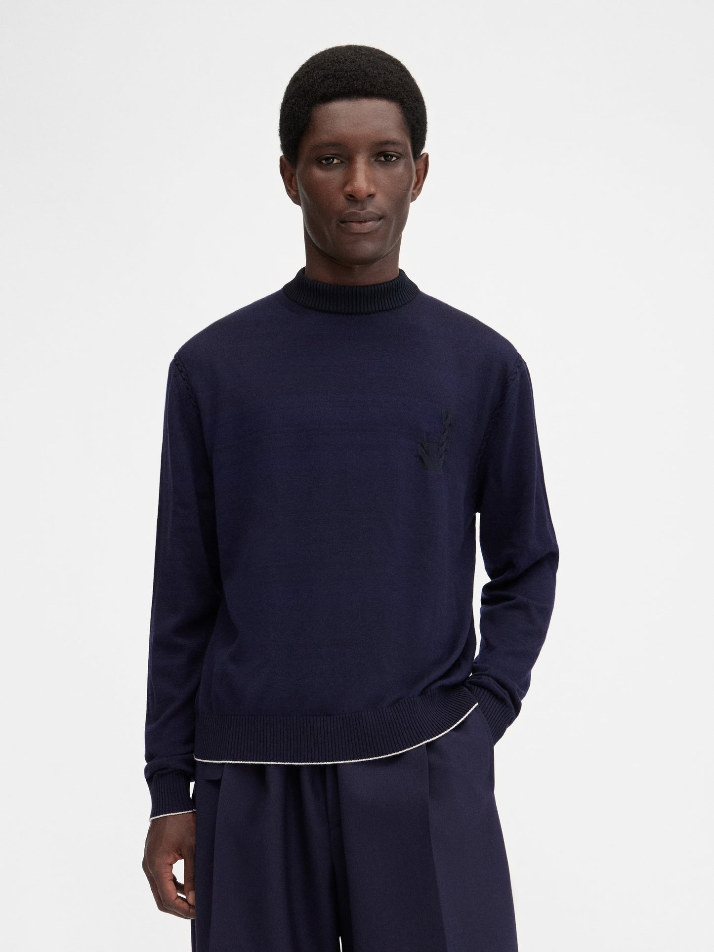 The Tricot knit Fitted monogram sweater