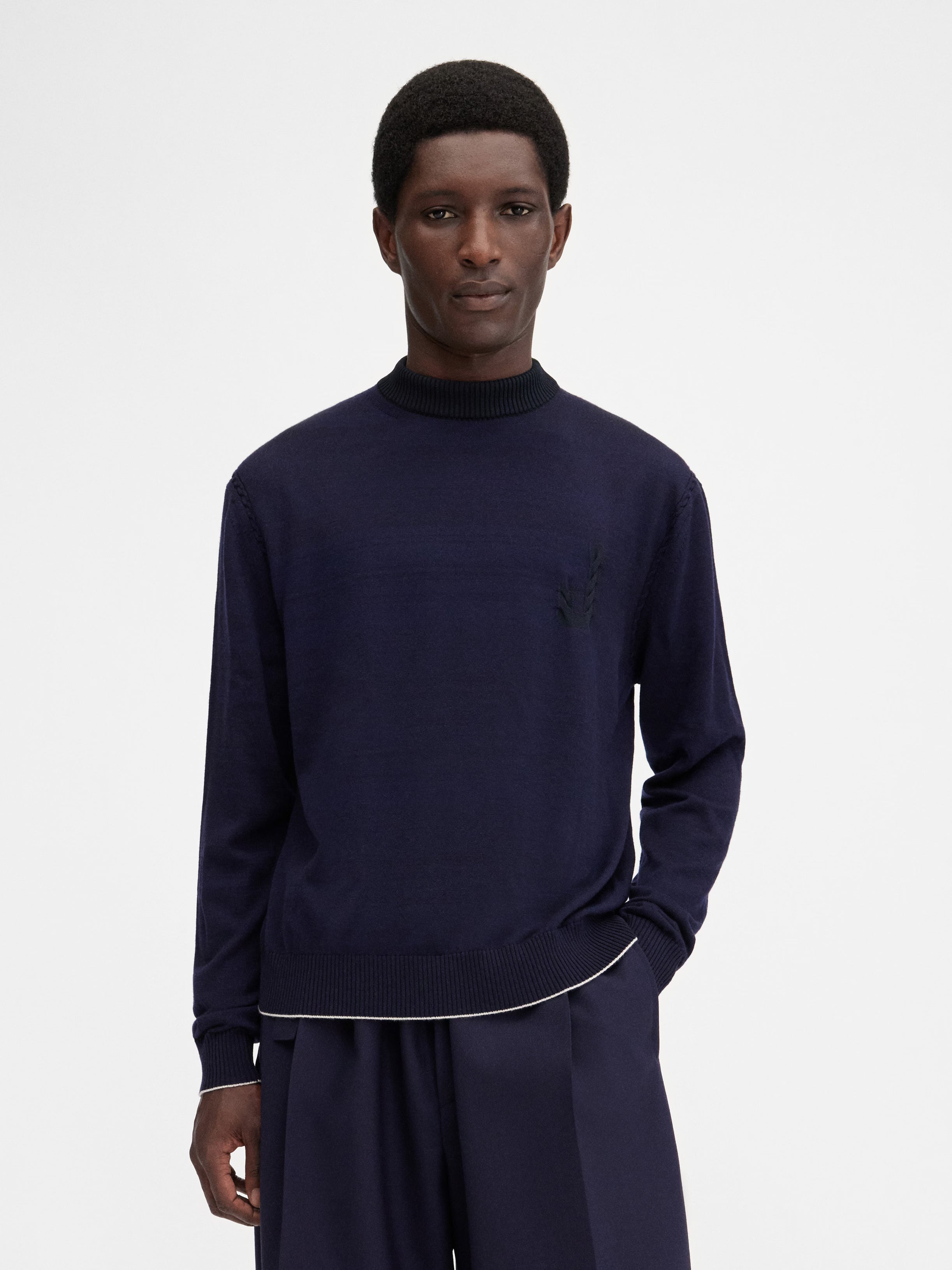 The Tricot knit Fitted monogram sweater