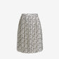 Skirt with geometric pattern on a white background