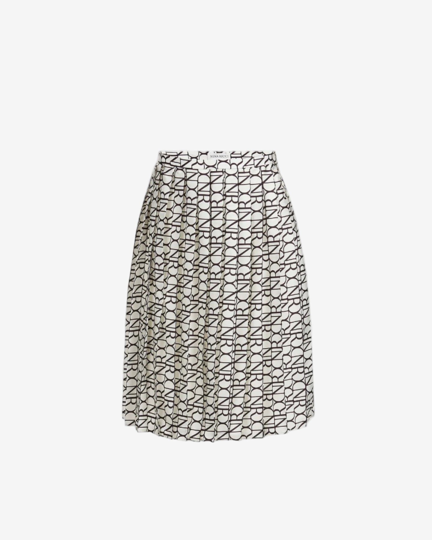 Skirt with geometric pattern on a white background