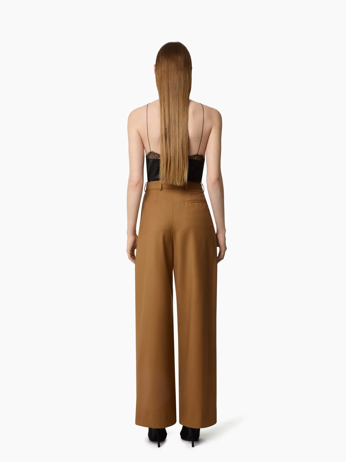 Tan pants on a white background