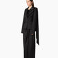 DRAPED LARGE PANTS IN WOOL GABARDINE