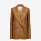 DOUBLE-BREASTED JACKET IN WOOL GABARDINE
