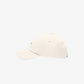 Beige cap with 'JACQUEMUS' branding on a white background