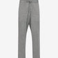 Gray checkered pants on a white background