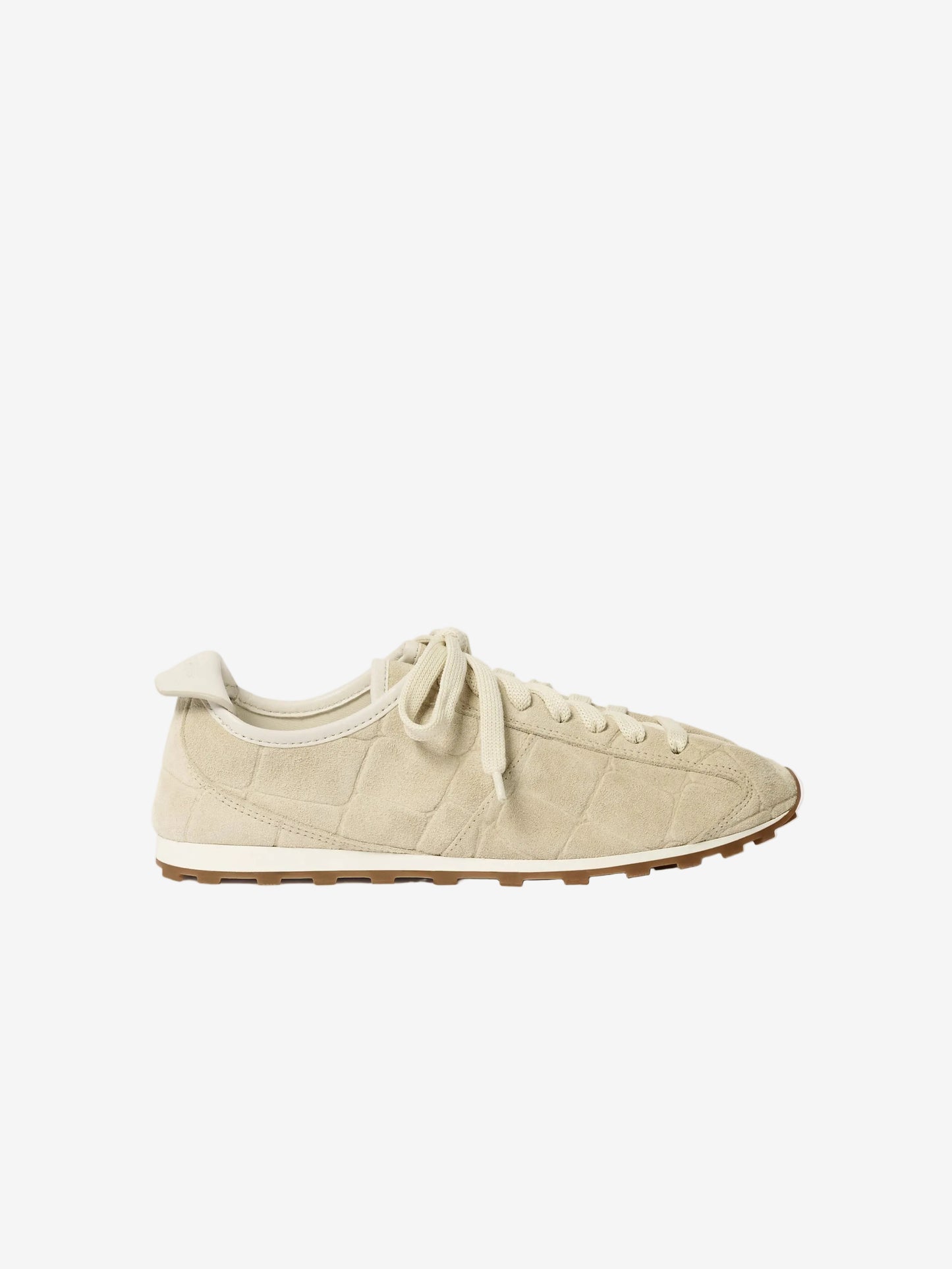 Beige sneaker on a white background