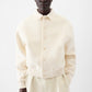The Feltro White bomber jacket