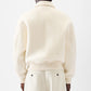 The Feltro White bomber jacket