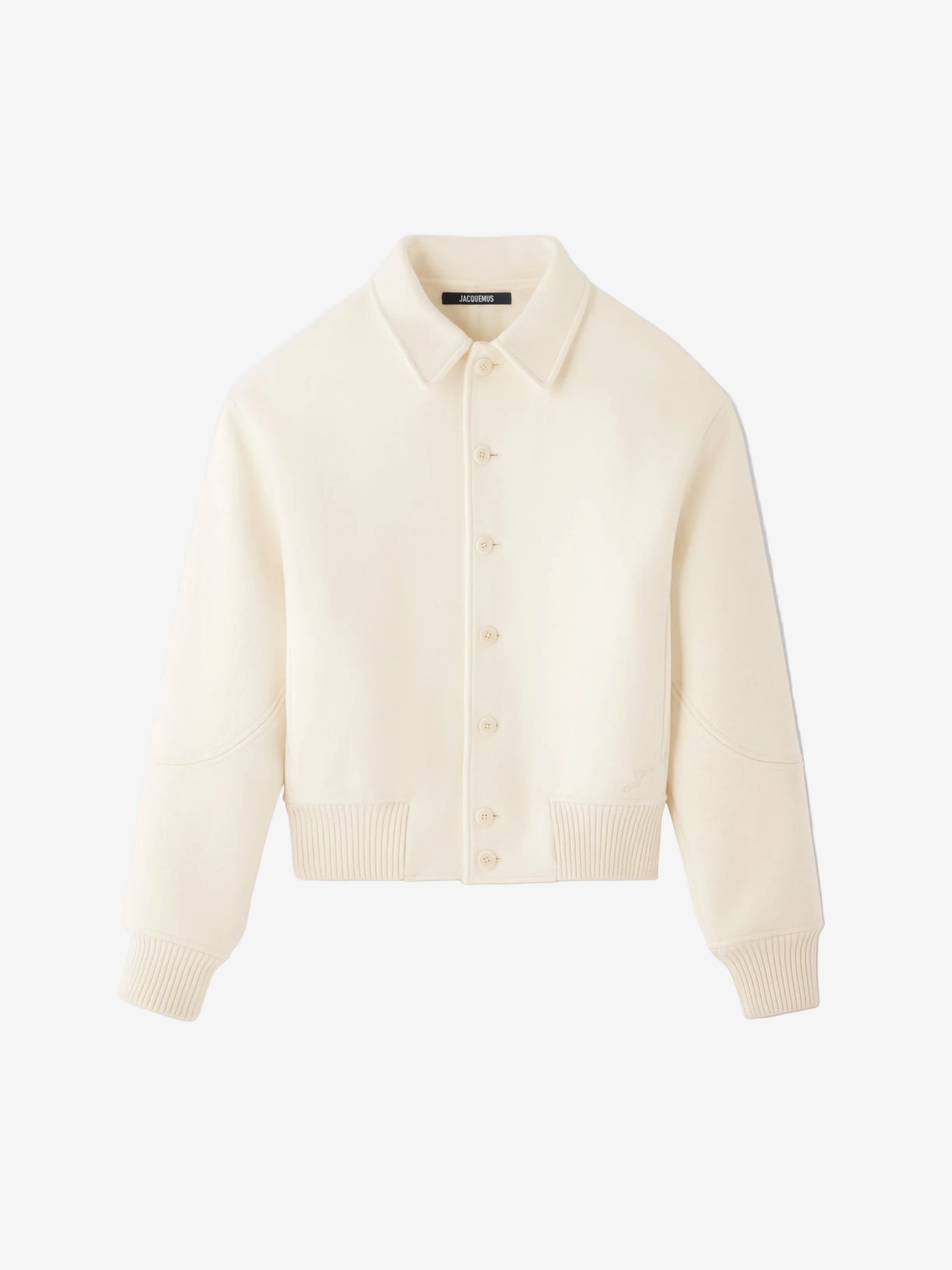 The Feltro White bomber jacket