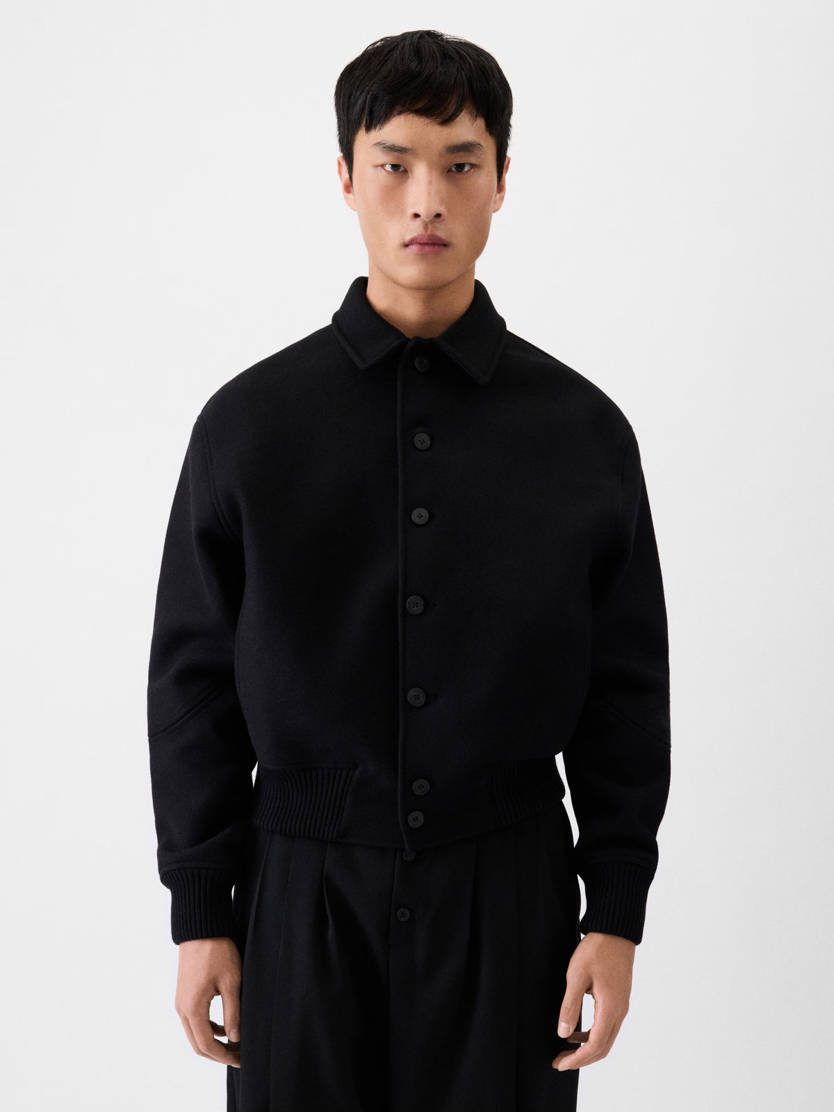 The Feltro White bomber jacket