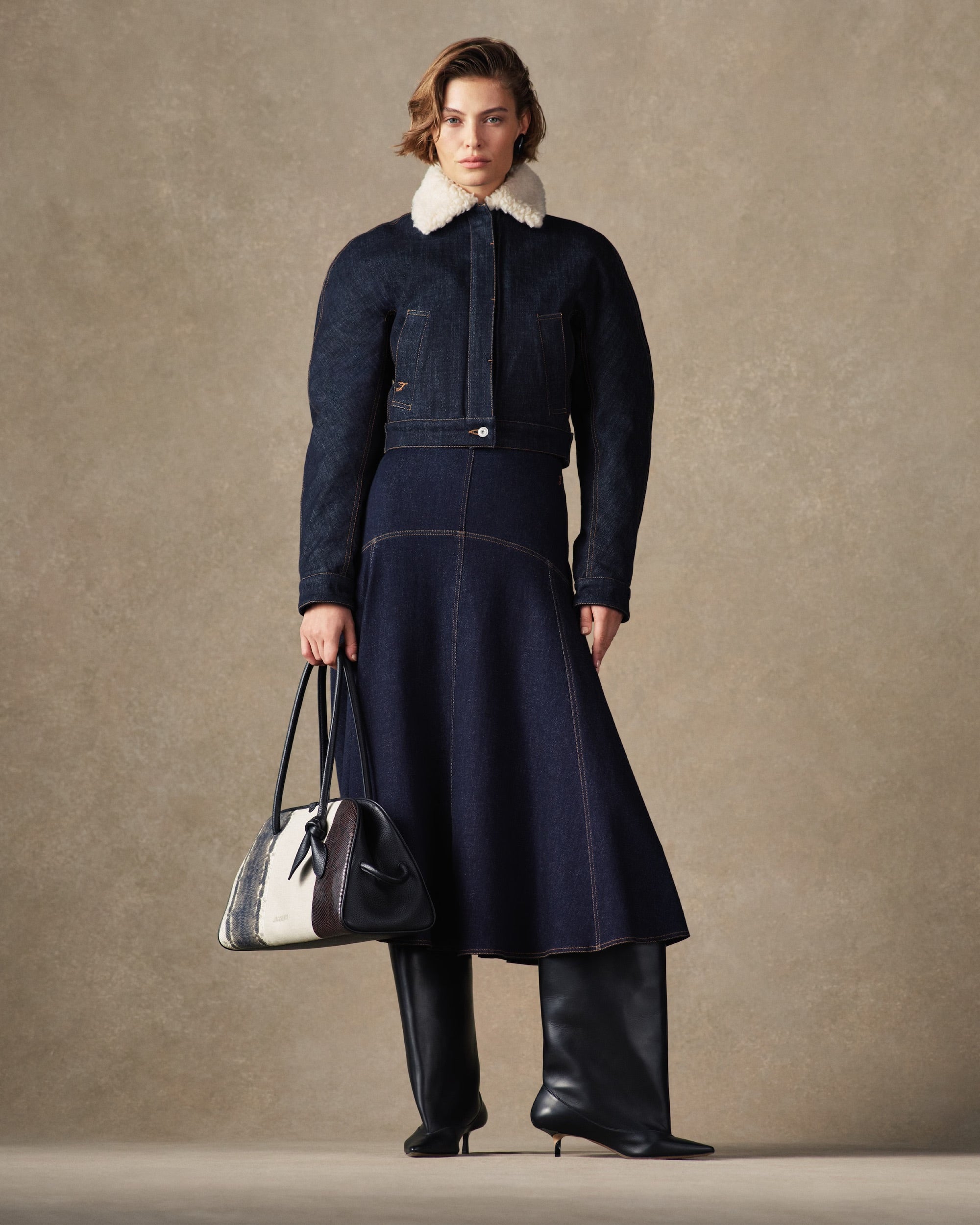 The Triangle de-Nîmes denim skirt