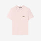 Pink t-shirt with a small logo on a white background JACQUEMUS
