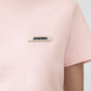 Pink t-shirt with a small logo on a white background JACQUEMUS