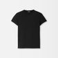 black t-shirt with a small logo on a white background JACQUEMUS