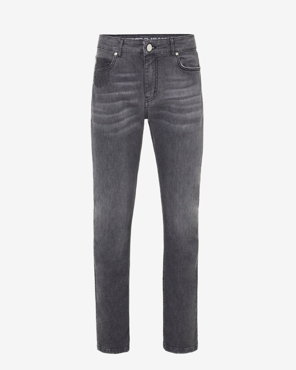 Black jeans on a white background