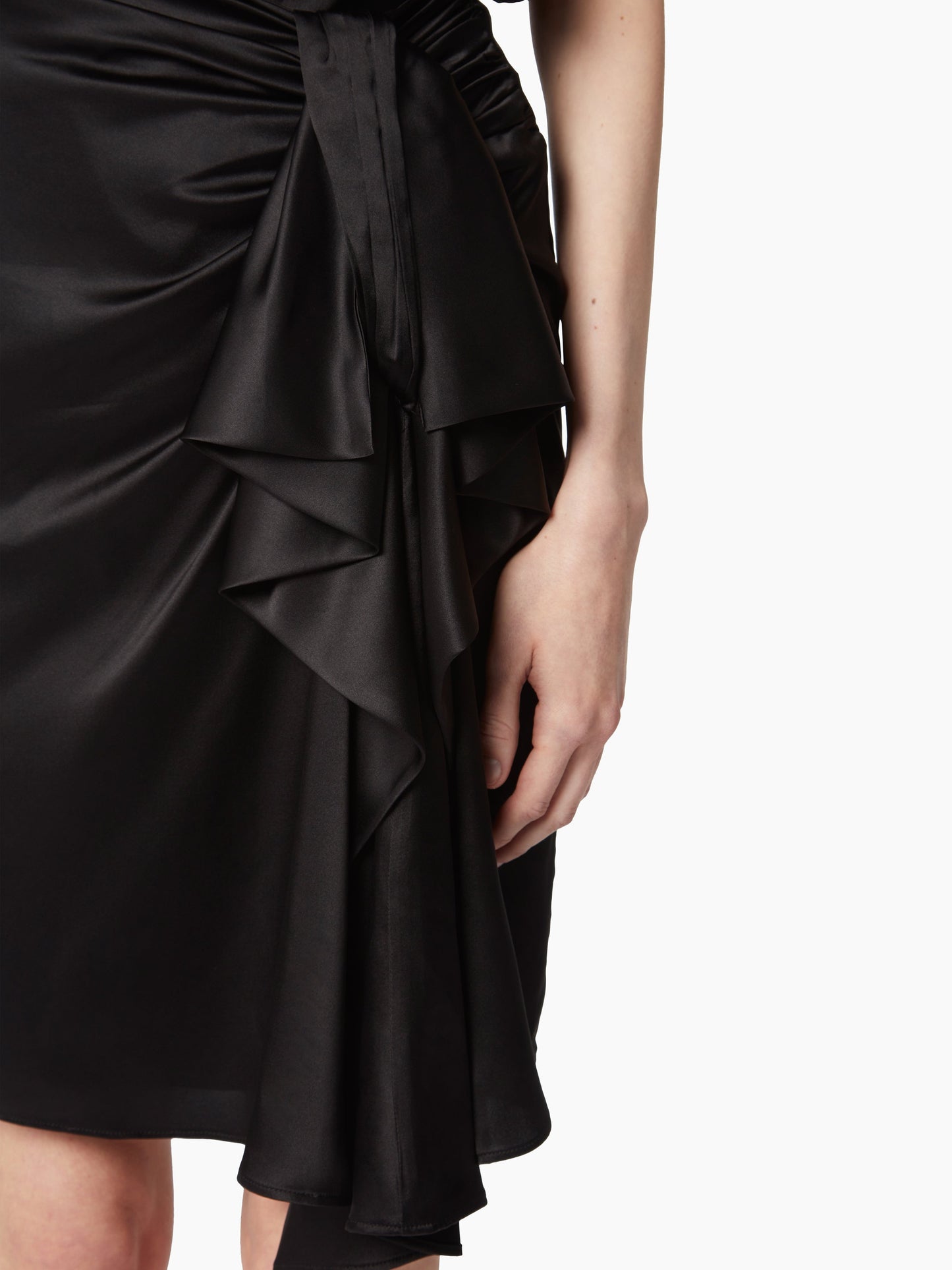 Asymmetrical Knot Detail Skirt