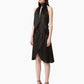 Backless dress with bow detail