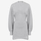 Melange grey mini dress