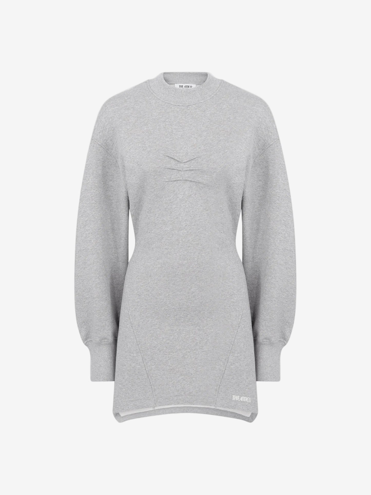 Melange grey mini dress