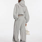 The Attico Cropped Zip-Up Hoodie