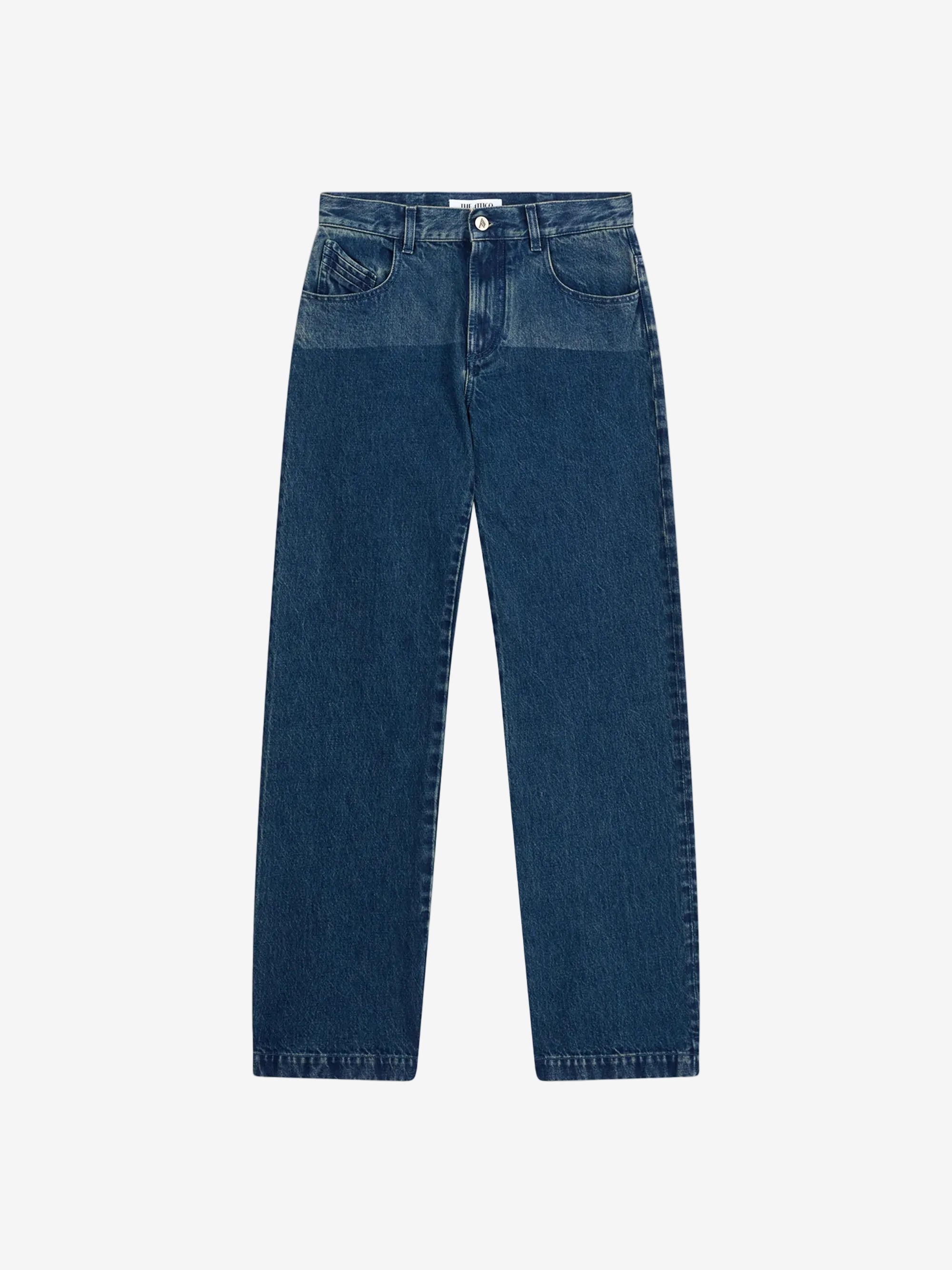 Deep blue jeans