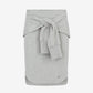 Melange grey mini skirt