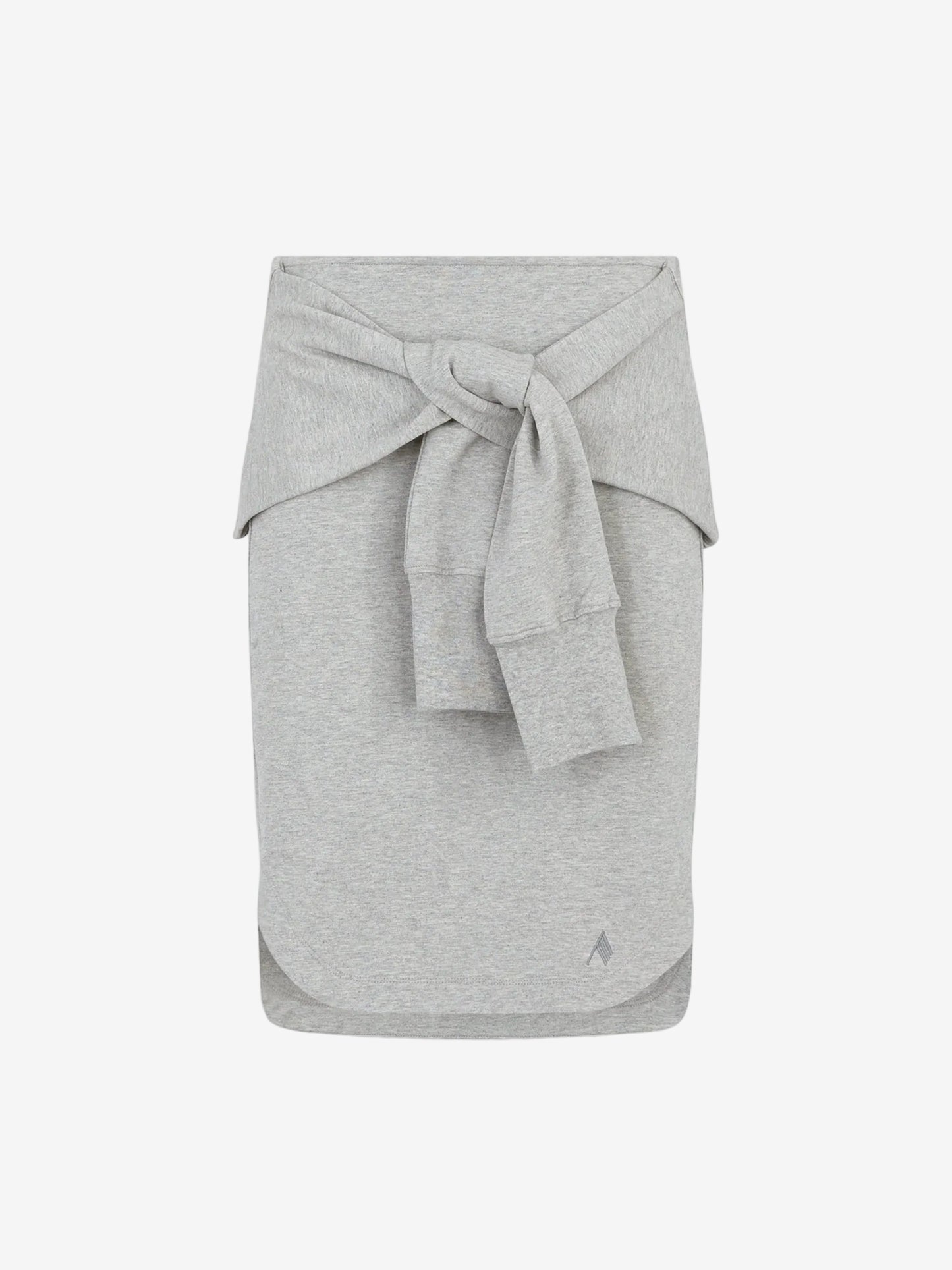 Melange grey mini skirt