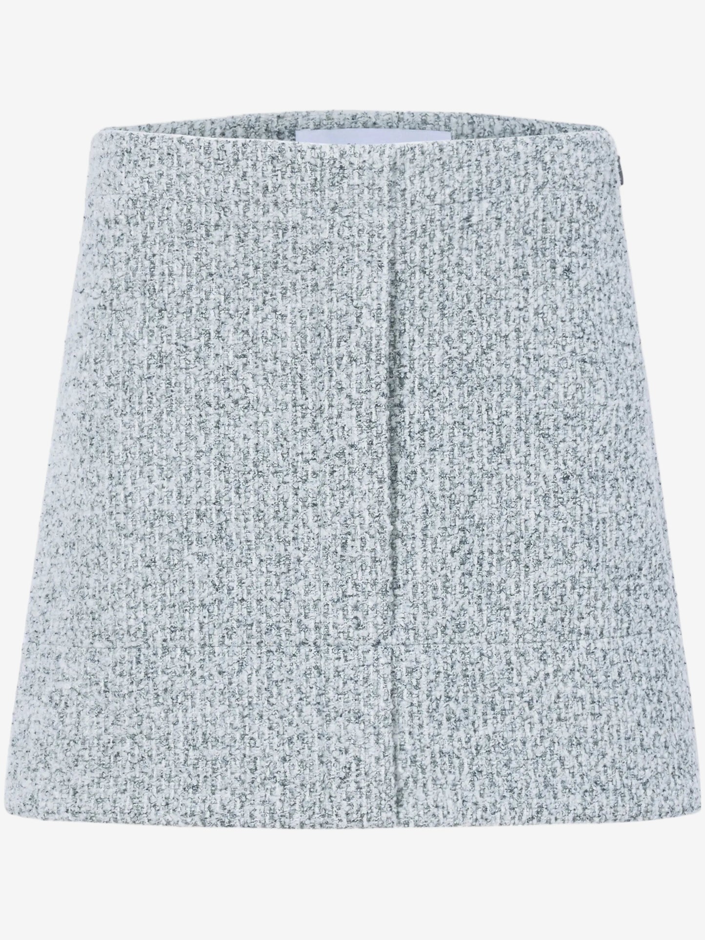 Textured gray skirt on a white background