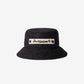 Logo raffia bucket hat