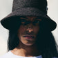 Logo raffia bucket hat