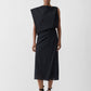 Black one-shoulder dress on a white background JACQUEMUS