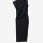 Black one-shoulder dress on a white background JACQUEMUS