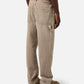 Beige carpenter pants with 5-pockets in bull denim