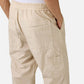 Beige cargo pants in a garment-dyed parachute fabric