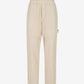 Beige cargo pants in a garment-dyed parachute fabric