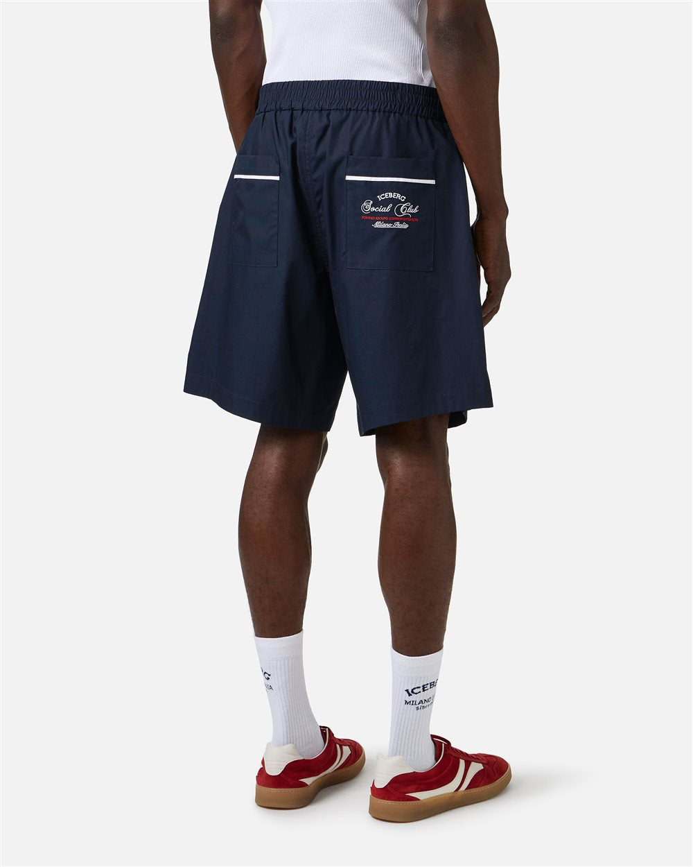Woven Knee Pants Navy