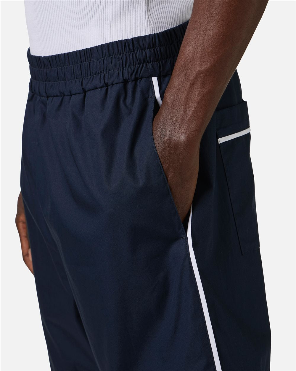 Woven Knee Pants Navy