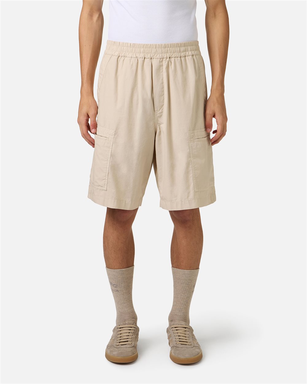 Woven Knee Pants Baige