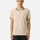 Regular fit short-sleeved polo shirt in cotton piquet
