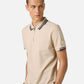 Regular fit short-sleeved polo shirt in cotton piquet